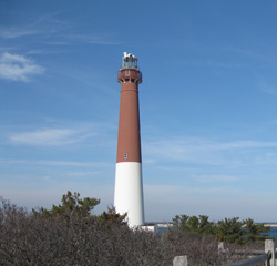 the Barnegat Light lighthouse