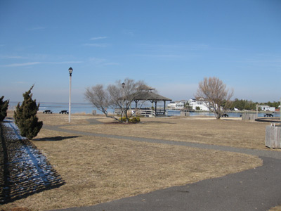 looking out toward the bay from Harvey Cedars